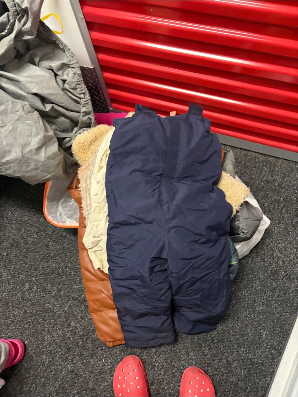 The Children's Place Navy Kids Snow Overalls